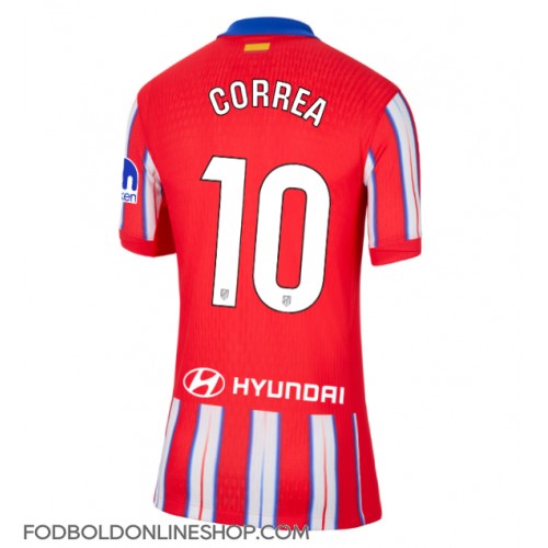 Atletico Madrid Angel Correa #10 Hjemmebanetrøje Dame 2024-25 Kortærmet